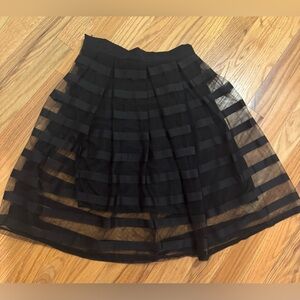 Boutique black tulle skirt with lining size small
